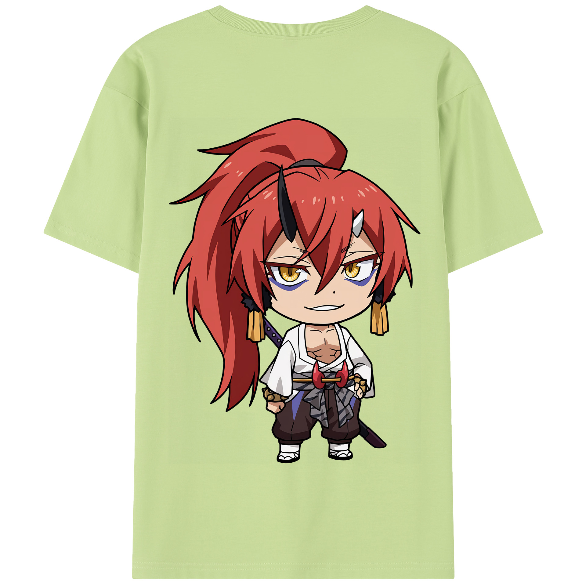 （画像用） 転スラ Regarding Reincarnated to Slime 綿100％半袖Tシャツ（背面プリント）